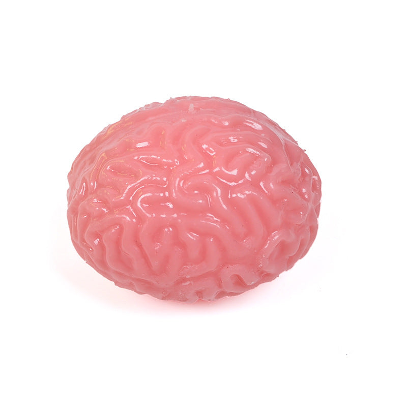 Pink Brain Stress Squishy