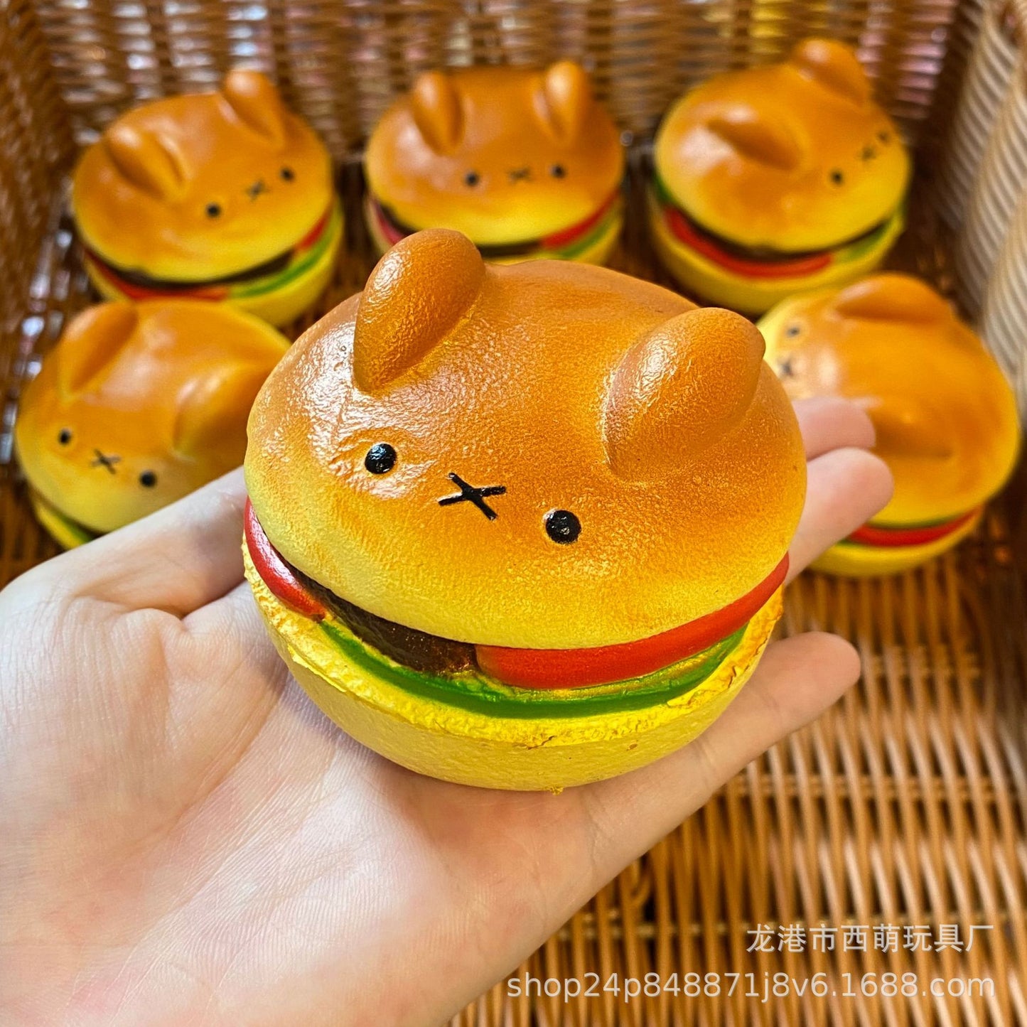 Cheeseburger Bear Squishy